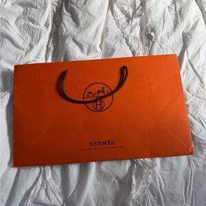 Hermès Orange Shopping Bag